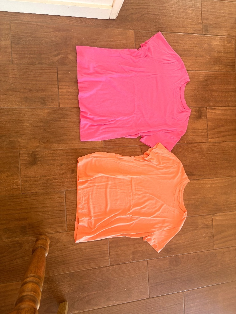 A New Day Set of 2 Basic Tees Pink & Coral (L)
